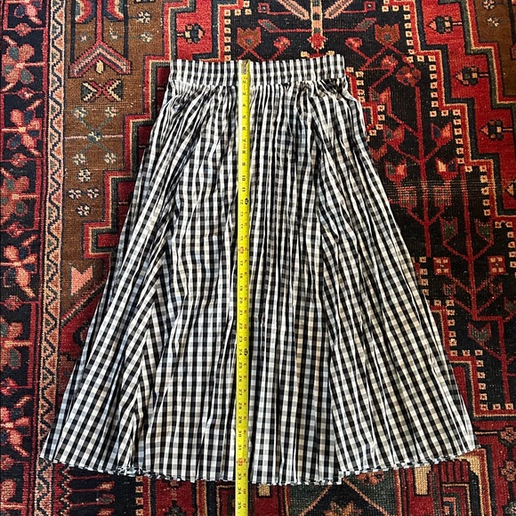 J. Crew Gwyneth Pleated Black and White Skirt - Picture 3 of 7